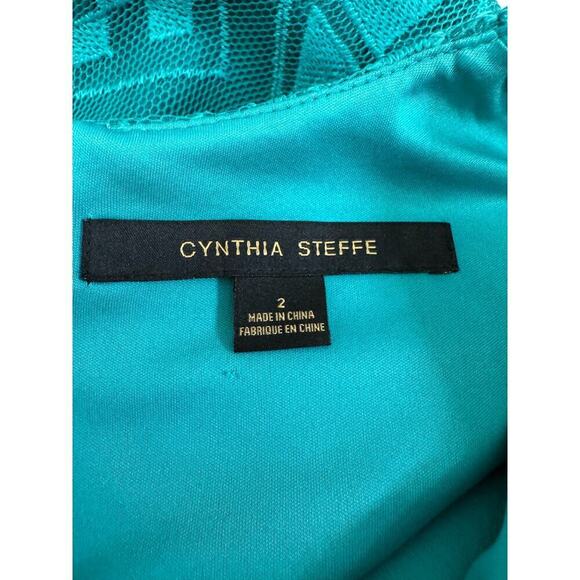 Cynthia Steffe Jade Sleevless Tiled Mesh Shift Dress Size 2 - Picture 9 of 12